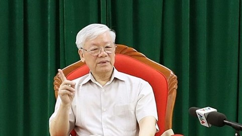 Tổng Bí thư, Chủ tịch nước Nguyễn Phú Trọng chủ trì họp lãnh đạo