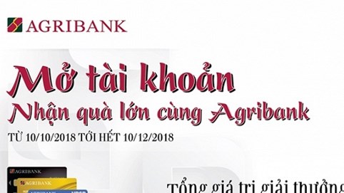 Cơ hội nhận ưu đãi “Kép” khi mở tài khoản và sử dụng dịch vụ của Agribank