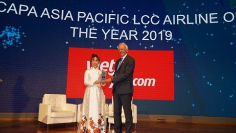 Vietjet là Hãng hàng không chi phí thấp dẫn đầu tại Châu Á-Thái Bình Dương