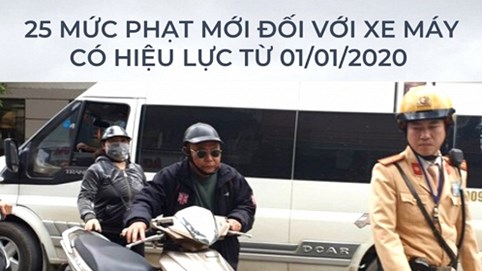 25 quy định mới về xử phạt dành cho xe máy cần lưu ý