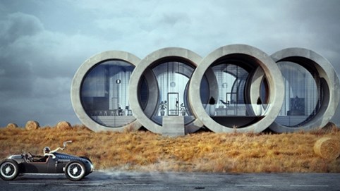 Tái hiện logo các thương hiệu bậc nhất thế giới thành căn nhà tiện ích, sang xịn