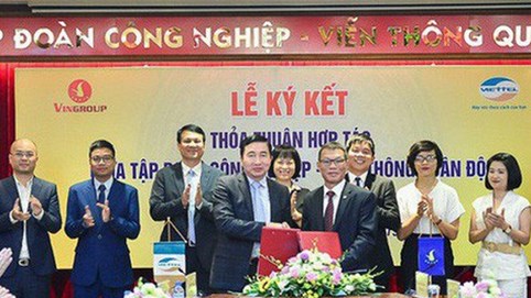 Hai tập đoàn lớn nhất Việt Nam Vingroup và Viettel bắt tay hợp tác