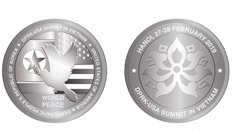 500.000 đồng một đồng xu bạc kỷ niệm Thượng đỉnh Mỹ - Triều