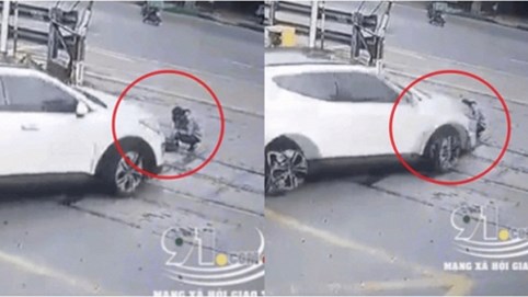 Nóng 24h qua: Kinh hãi cảnh nhân viên đường sắt bị ô tô 