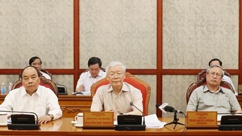 Tổng Bí thư, Chủ tịch nước Nguyễn Phú Trọng chủ trì họp Bộ Chính trị