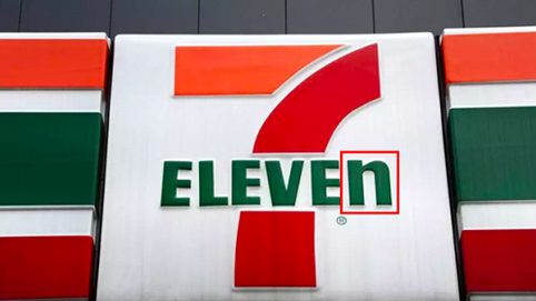 Logo thương hiệu lớn như 7-Eleven mà sao lại có 
