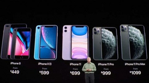 iPhone 11 ra mắt với 2 camera sau cùng 6 màu 
