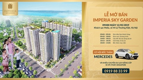 Dự án Imperia Sky Garden “gây sốc” với chương trình mua nhà tặng Mercedes sang trọng