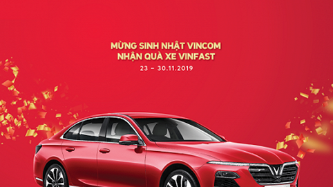 Vincom tặng xe Vinfast Lux A2.0 trị giá hơn 1 tỷ đồng mừng 15 năm thành lập