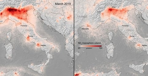 Nhờ lệnh giới nghiêm vì Covid-19, chỉ số ô nhiễm ở châu Âu giảm bất ngờ