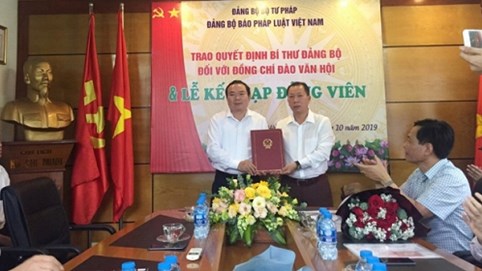 Tiến sỹ, Tổng biên tập Đào Văn Hội đảm nhiệm Bí thư Đảng ủy Báo Pháp luật Việt Nam