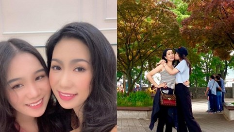 Á hậu Trịnh Kim Chi trẻ trung bên con gái xinh như Hoa hậu