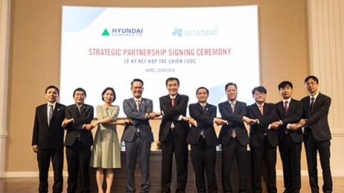 Hòa Bình ký kết thỏa thuận phát hành riêng lẻ và hợp tác chiến lược với Hyundai Elevator