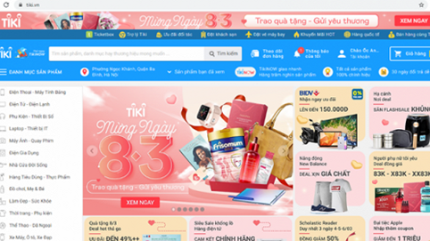 Các “ông lớn” thương mại điện tử tung chiêu giành thị phần dịp 8/3