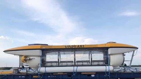 Tàu ngầm thám hiểm của tỷ phú Phạm Nhật Vượng đặt mua đã cập bến Nha Trang