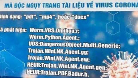 Công an TP Hà Nội cảnh báo mã độc núp bóng virus Covid-19