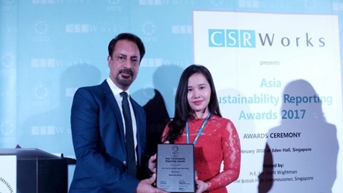 Bảo Việt đạt giải Báo cáo phát triển bền vững tốt nhất châu Á năm 2017