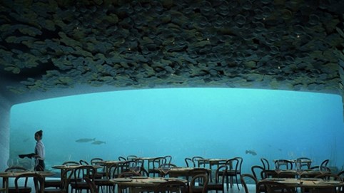 Vừa ngắm sinh vật biển vừa thưởng thức món ăn tại nhà hàng dưới nước lớn nhất thế giới tại Na Uy