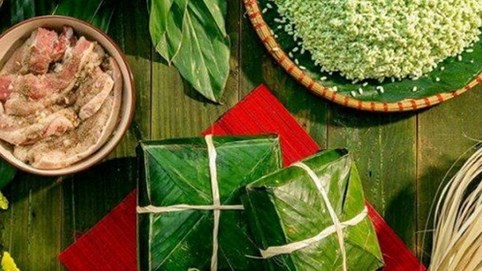 Bánh chưng tăng giá mạnh vì thịt heo, có loại 170.000 đồng/cái