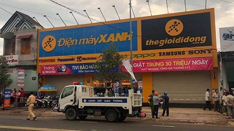 Bảo vệ đâm chết quản lý siêu thị Điện máy Xanh