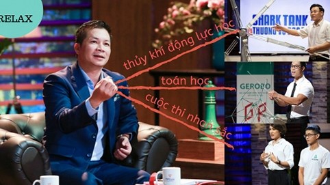 Bên ngoài hóm hỉnh bên trong nhiều tiền, shark Hưng lại còn có 1 bồ kiến thức đa lĩnh vực khiến ai nấy trầm trồ