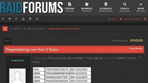 Vụ lộ thông tin thẻ thanh toán được cho là của Thế giới Di động: người dùng nên khoá các loại thẻ ngay!