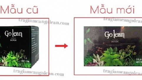Bị nhái sản phẩm, trà thảo mộc Golean Detox phải thay đổi bao bì