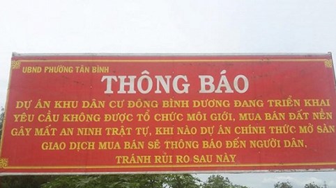 Bình Dương công bố 12 dự án bất động sản chậm tiến độ