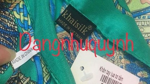 Bộ Công thương yêu cầu làm rõ thông tin Khaisilk bán khăn “Made in China”