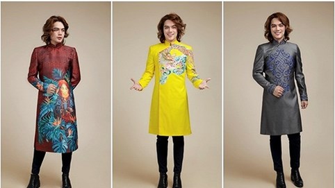 Brian Võ gợi ý áo dài cách tân cho phái mạnh dịp Tết