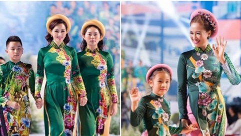 Các nhóc tỳ nhà Hà Kiều Anh, Đàm Lưu Ly, Mai Thu Huyền càn quét sàn catwalk