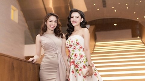 Cặp chị em Hoa hậu Diệu Hân - Á hậu Diệu Thùy xinh đẹp tại sự kiện
