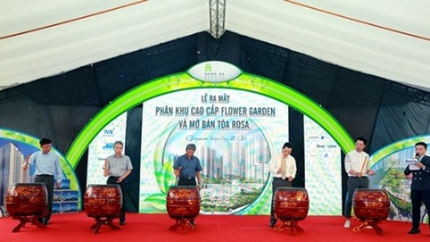 Chính thức ra mắt phân khu cao cấp Flower Garden và mở bán tòa Rosa