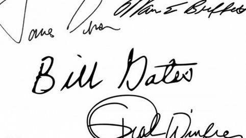 Chữ ký tiết lộ tính cách của các tỷ phú Mark Zuckerberg, Steve Jobs, Bill Gates