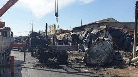 ​Công an Bình Phước chính thức thông tin vụ cháy kinh hoàng sau tai nạn của xe bồn chở xăng