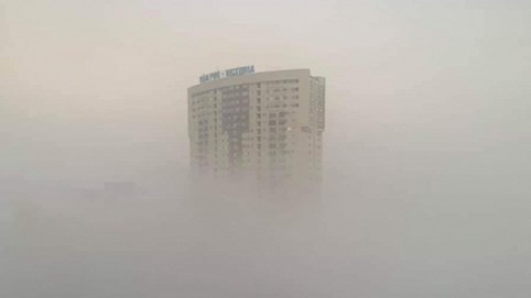 Hà Nội chìm trong sương mù như Sa Pa