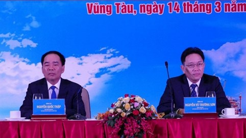 Sáng nay, Tổng giám đốc Nguyễn Vũ Trường Sơn vẫn ngồi ghế chủ trì hội nghị của PVN