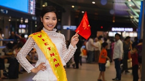 Đại sứ VFM Linh Huỳnh lên đường đi thi Hoa hậu Châu Á