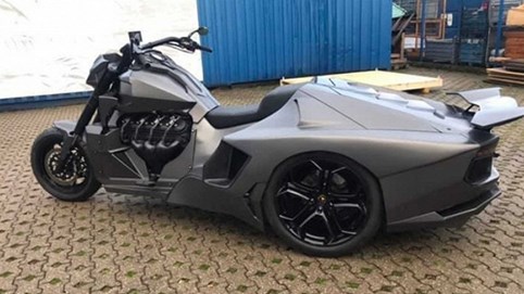 Đẹp và độc: Mô tô độ Lamborghini Aventador dùng động cơ Corvette