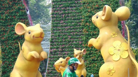 Những chú chuột lí lắc trong Hội hoa xuân Canh Tý 2020