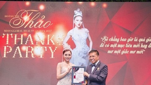 Hoàng Thu Thảo trở thành Giám đốc quốc gia Miss Global Beauty Queen Vietnam 2018