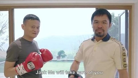 Jack Ma tập đấm bốc sau khi về hưu, chuẩn bị thách đấu huyền thoại Mayweather?