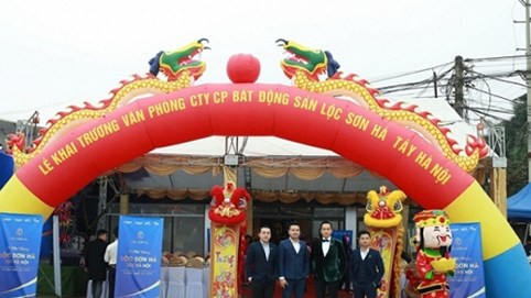 Khai trương văn phòng thứ 13 tại Láng Hoà Lạc, Lộc Sơn Hà tạo thêm dấu ấn mới
