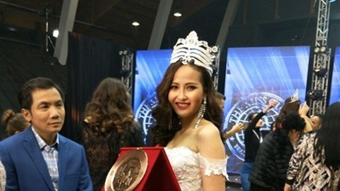 Khánh Ngân xuất sắc đăng quang Miss Globe 2017
