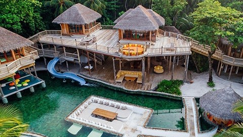 Khu biệt thự 9 phòng ngủ sang chảnh nổi tiếng Maldives