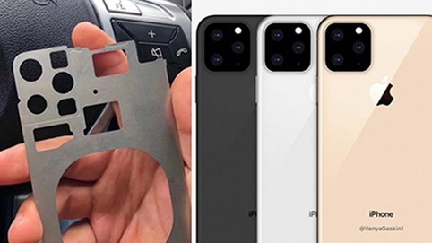 Khung iPhone 2019 rò rỉ với ba camera sau