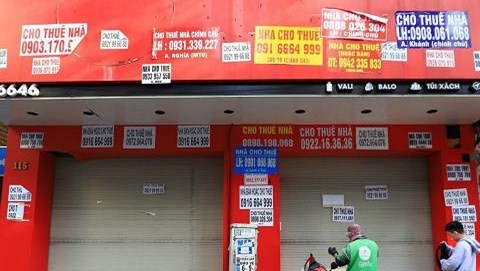 Khách thuê nhà mặt phố ở Hà Nội giảm gần 50%