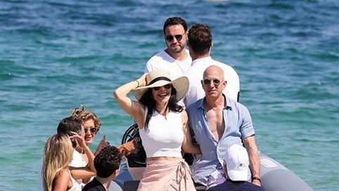 Mùa hè xa xỉ của tỷ phú Jeff Bezos với người tình sau vụ ly hôn thế kỷ