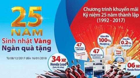 Ngân hàng Bản Việt tri ân khách hàng hơn trăm ngàn quà tặng