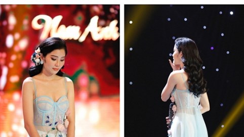 Nam Anh bật khóc, quay lưng lại với giám khảo 